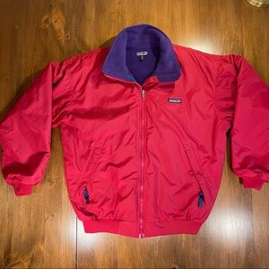 Vintage Patagonia Women’s Size 14 (Medium) Zip-Up Bomber Ski/ Snow Jacket Red